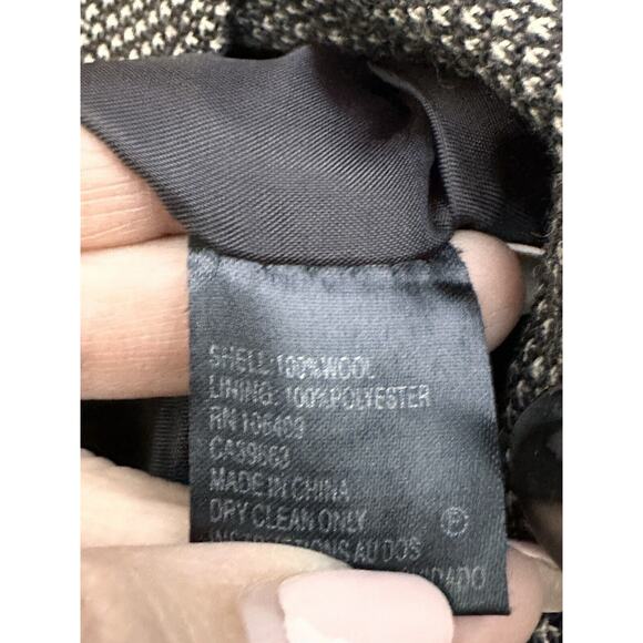 TAHARI ARTHUR L Brown 100% Wool Button Down Tweed Blazer Jacket Sz 10 Workwear - Picture 10 of 12